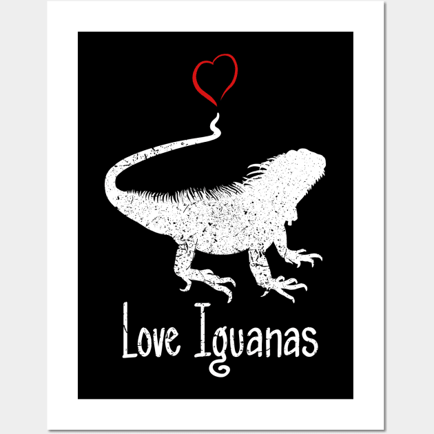 Love Iguanas, Animal, Reptile, pets Wall Art by StabbedHeart